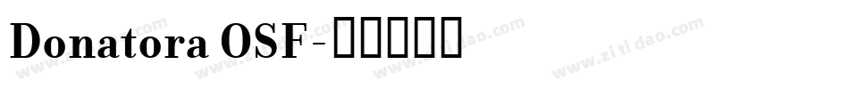 Donatora OSF字体转换
